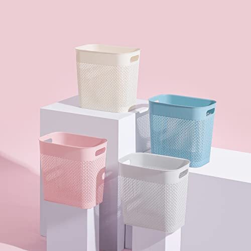 UUJOLY Plastic Small Trash Can Wastebasket, Garbage Assorted Colors , Sizes - Picture 7 of 29