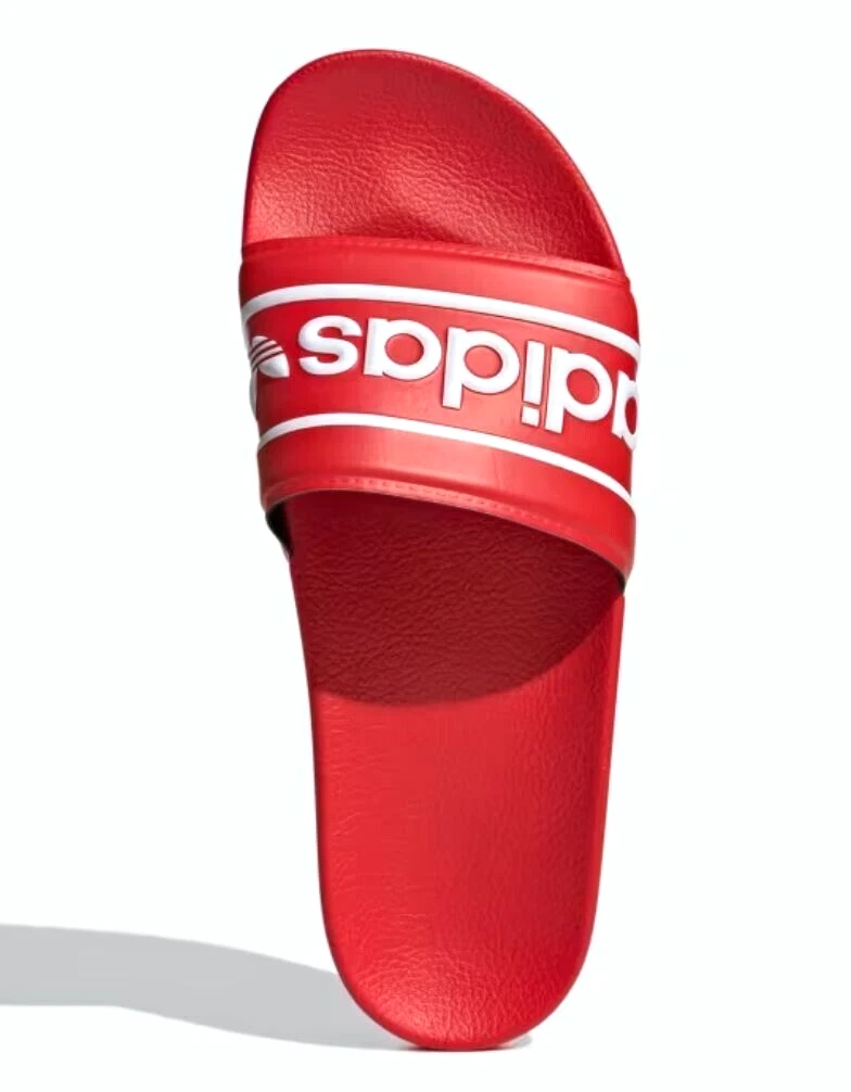 NUOVE SLIDE ADIDAS ORIGINALS DA UOMO ADILETTE TRIFOGLIO ~TAGLIA 10 #ID5796