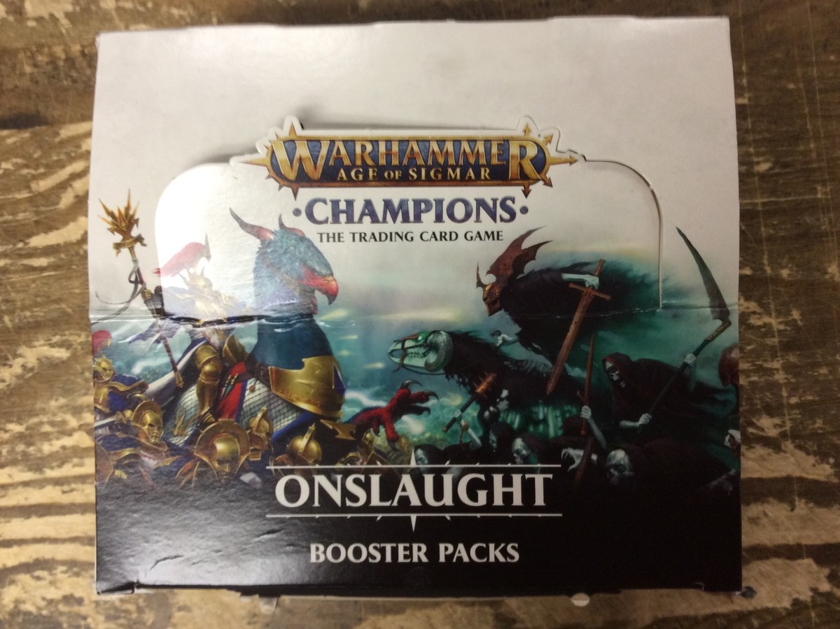 warhammer onslaught booster box Age of Sigmar: Champions Pack – Oaken Vault Tailed city has long stood between the realms of Fire and Life Warhammer TCG Age of Sigmar
