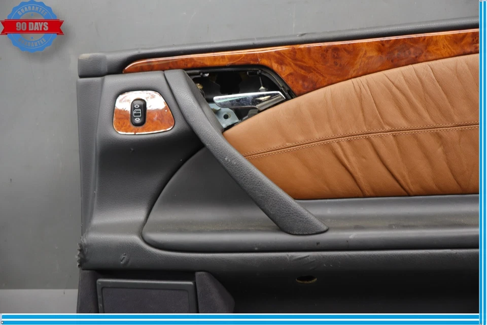 96-03 Mercede E430 E320 W210 Panel de puerta interior lateral derecho negro OEM Foto 4 de 4