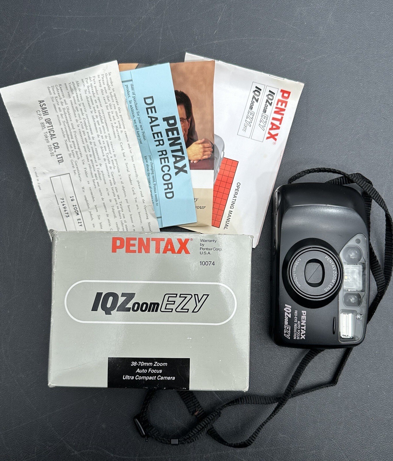 Pentax IQZoom EZY Autofocus 35mm Film Camera Point and Shoot New Open Box eBay