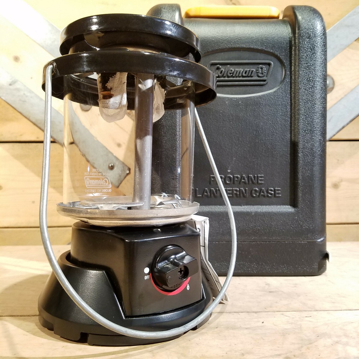 Coleman 5155 Propane Lantern Camping w Black Hardcase Swanky Barn