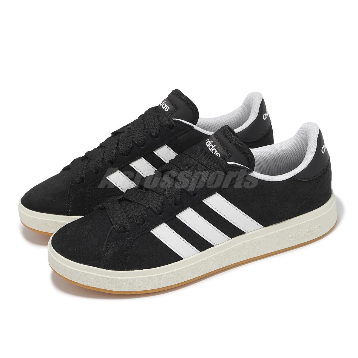 Ajio Adidas Basketball Team Shoes Adidas Grand Court Base 00s Black White  Gum Men Unisex Casual