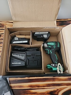 NEW Metabo HPT 18v Triple Hammer Impact, 2 Batteries, Charger, And Carry Case