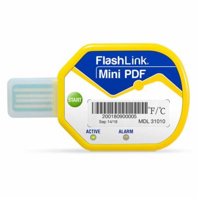 DeltaTrak FlashLink  31010 Mini PDF In-Transit Temperature Data Logger 10-Pack