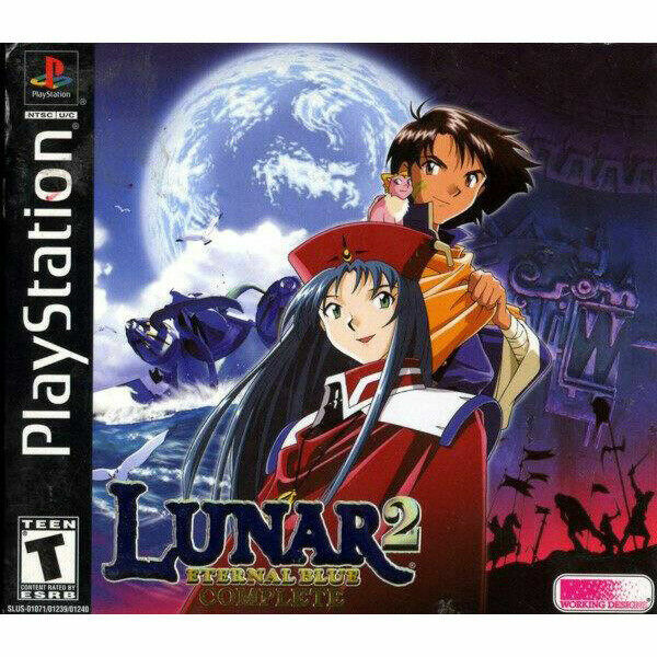 北米版 LUNAR2 ETERNAL BLUE COMPLETE Lunar 2: Eternal Blue Complete (PlayStation 1, 2000) CIB