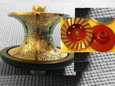 1 1/2" granite V40 full bullnose router bit 12 grinding cup stone concrete floor