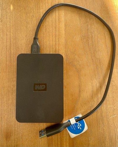 WD ELEMENTS - 1TB PortableExternal Hard Drive HDD, 3.0 USB (WDBPCK0010BBK-01) - Photo 2/6