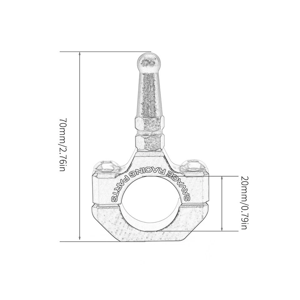 Soporte de herramienta de asistencia de extensión de soporte lateral para DUCATI Scrambler 1100 Monster 821 Foto 2 de 4