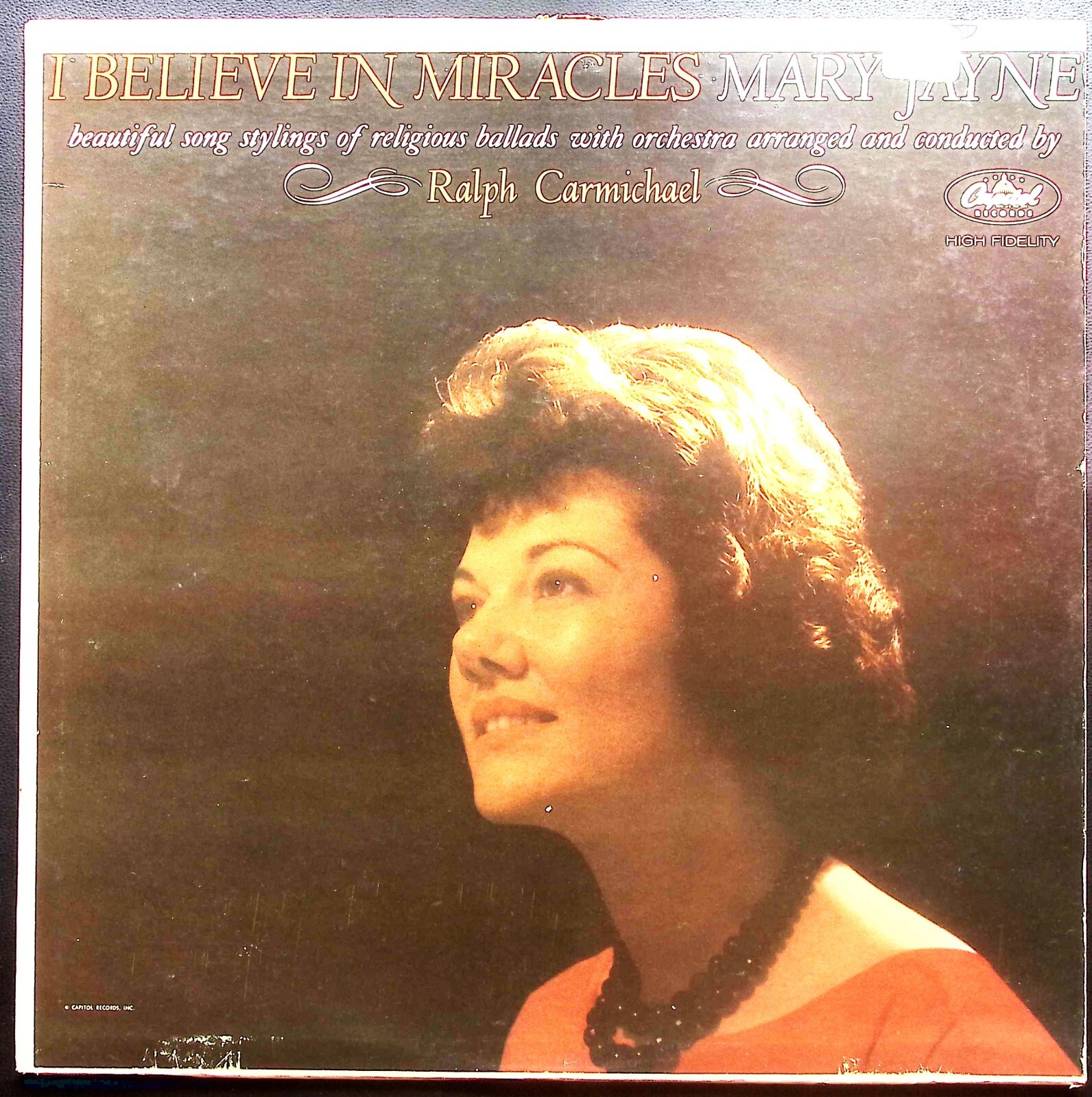 MARY JAYNE, RALPH CARMICHAEL – I BELIEVE IN MIRACLES WORD RECORD VINYL LP 223-5