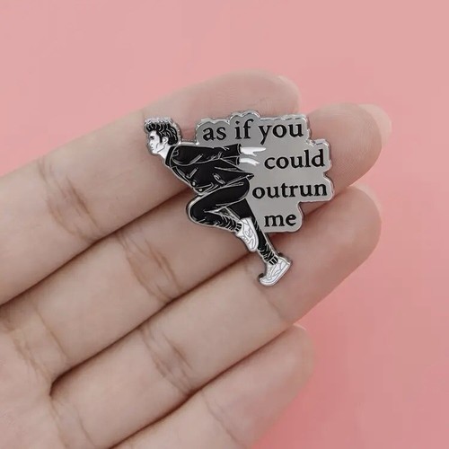 As If You Could Outrun Me Enamel Pin - Edward Naruto Twilight Run Vampire Book - Picture 4 of 5