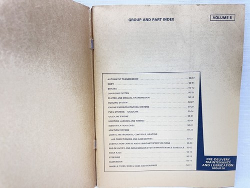 1977 Ford Lincoln Mercury Original Factory Shop Manuals - 5 Volume Set - Picture 7 of 9