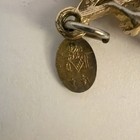 VTG Red Star Rhinestone Virgin Mary Miraculous Medal Gold Tone Pendant — photo 3