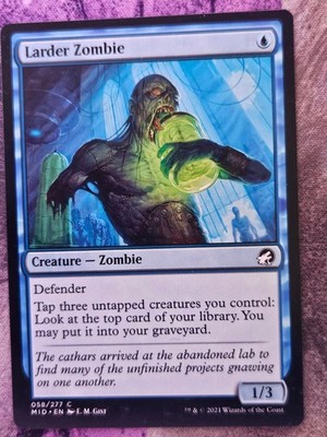 Larder Zombie 58 Common Innistrad: Midnight Hunt Magic: The Gathering MP