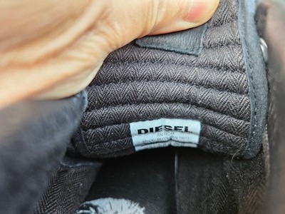 DIESEL RN93243 Men's Black Leather Shoes Sneakers Size 9 | eBay
