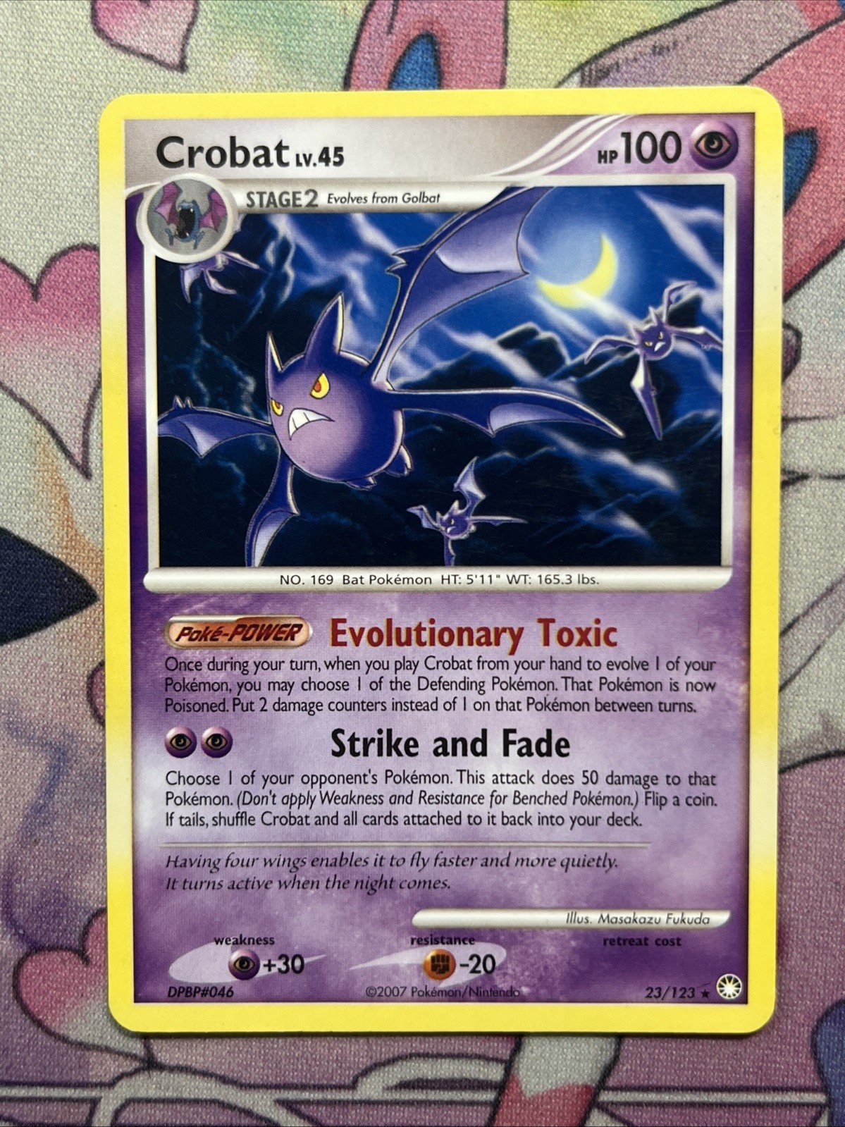 Crobat - 23/123 - Pokemon Mysterious Treasures Card LP