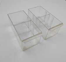 Lot of 2 Akro-Mills storage bin drawer 20-901a organizer replacement w/ Dividers