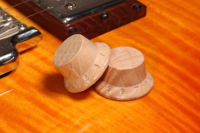 Hailwood Flamed Oliver Ash Tophat Knob Qty.1 fits PRS  Guitars & CTS/US Pots