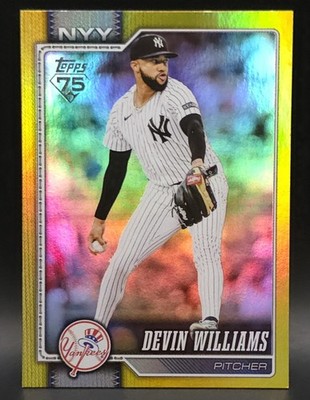 Devin Williams Yellow Refractor 079 /399 #239 2026 Topps Series One NY YANKEES