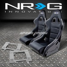 Nrg Type-r Deep Bucket Racing Seatsstainless Steel Bracket For 79-98 Mustang