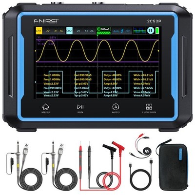 FNIRSI 2C53P Handheld Tablet Oscilloscope Multimeter DDS Signal Generator 3 in 1
