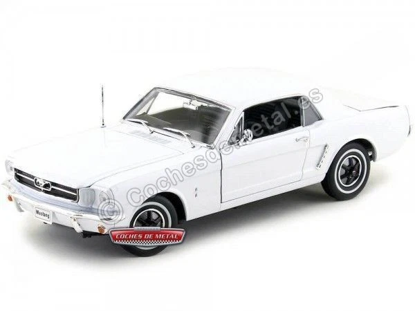 1964 Ford Mustang 1-2 Coupé Blanco 1:18 Welly 12519 - Imagen 2 de 4