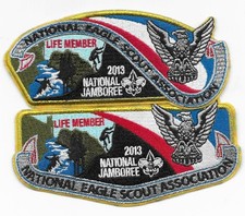 Boy Scout 2013 National Jamboree NESA Eagle Scout Life Member CSP Flap Set