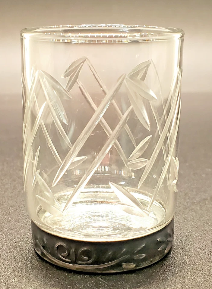 8 vasos de cristal de corte ruso, Leningrado, 194os Foto 3 de 4