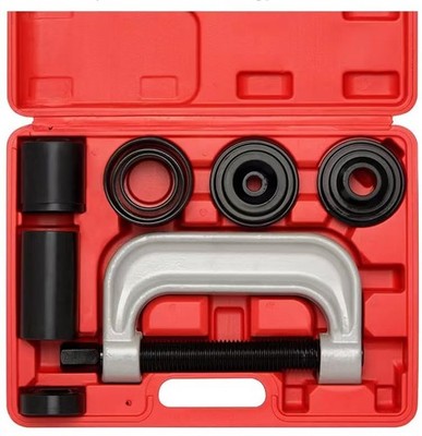 Red 10 PCS Ball Joint Press Removal Tool Kit For 2WD 4WD Cars Light Trucks