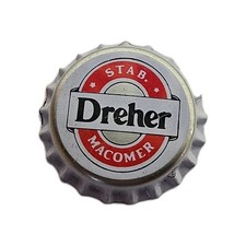 Tappo A Corona D'epoca Birra Dreher Macomer Marchio S Su Sfondo Bianco 