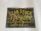 VINTAGE Antique DEAD STUCK Bugs Insects Ants Tin Advertising Sign NO RESERVE