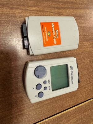 Sega Dreamcast Performance Mega Memory Card + SD video game VMU virtual memory