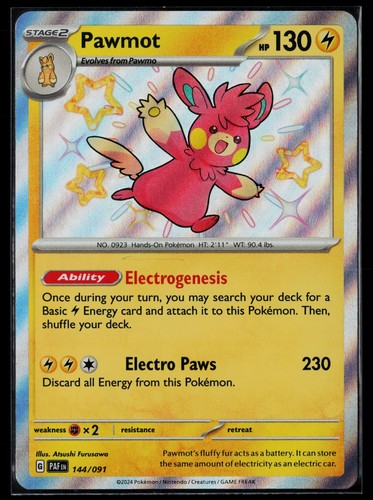 Pawmot 144/091 SV: Paldean Fates Holo