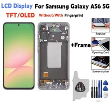 TFT/OLED For Samsung Galaxy A56 5G LCD Display Digitizer Touch Screen Frame