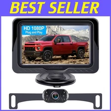 HD 1080P Backup Camera Kit: Easy Install, Clear Night Vision