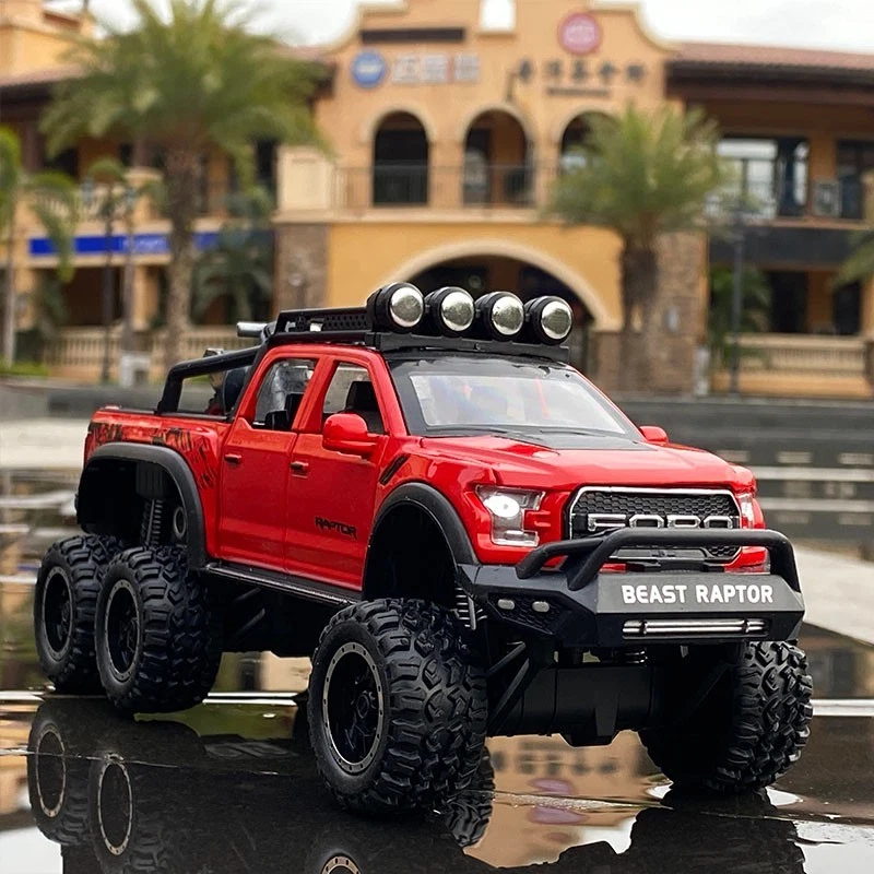 1:28 Scale Model for Ford Raptor F-150 Modified Off-Road Diecast Alloy Toy Gift - Image 2 of 4