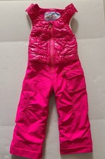 Obermeyer Snowverall Girl's Pant Ski Bib Size 4 Pink I Grow System