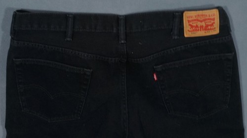 UK09409 **LEVI'S** 550 RELAXED FIT JEANS 42X30 (msr 38"x28") BLACK - Picture 4 of 6