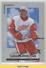 2023 Skybox E-X 2000 Rookies White Rainbow Credentials Simon Edvinsson READ 3d2