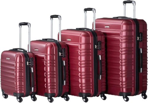 Juskys® Hartschale Kofferset Reisekoffer 4 Teilig