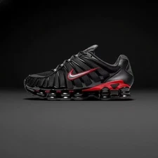 Nike Shox TL Shoes, Black Red and Silver
