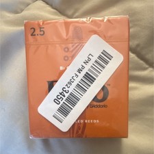 Rico Bb Clarinet Reeds Strength 2.5, 10-Pack Unfiled, RCA1025
