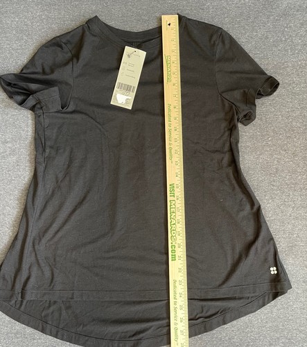 NWT Sweaty Betty Women’s Focus Training T-Shirt BLACK Size Small - Picture 2 of 8