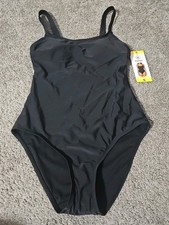 Hurley Womens Black One Piece Swimsuit Size S