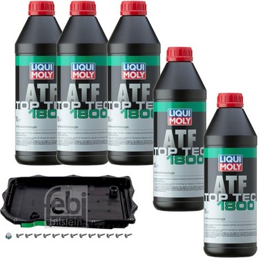 5 L LIQUI MOLY Top Tec ATF 1800 FEBI Getriebeölfilter für BMW 1er 118i 116i X3