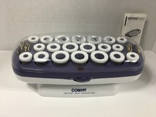 Conair CHV21 Instant Heat Hairsetter 20 Hot Rollers Curlers w clips Pageant Y2K