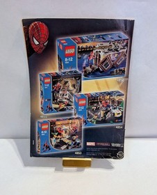 Lego 4856 Instruction Manual ONLY Spider-Man Doc Ock's Hideout. See Description