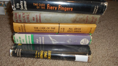 #ad ERLE STANLEY GARDNER 5HBK DJ VINTAGE LOT FIERY FINGERS TCOTSINGING SKIRT $21.95
