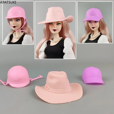 Plastic Hat Helmet 1/6 Miniature Doll Accessories Big Beach Hats for 11.5'' Doll
