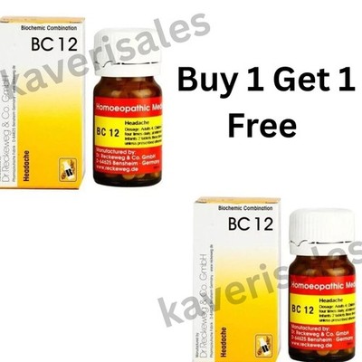 Dr Reckeweg BC 12 Tablets 20g  Bio Combination Homeopathic Germany Buy 1 Get 1